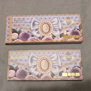 Bridgerton Eyeshadow Palette with Purple and Gold Design